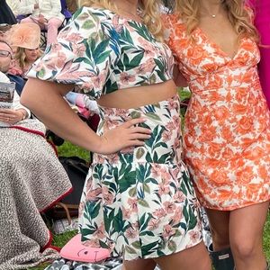 Floral Dress w/ cutout